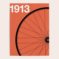 1913 - Roue de Bicyclette - Marcel Duchamp Poster