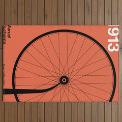1913 - Roue de Bicyclette - Marcel Duchamp Outdoor Rug