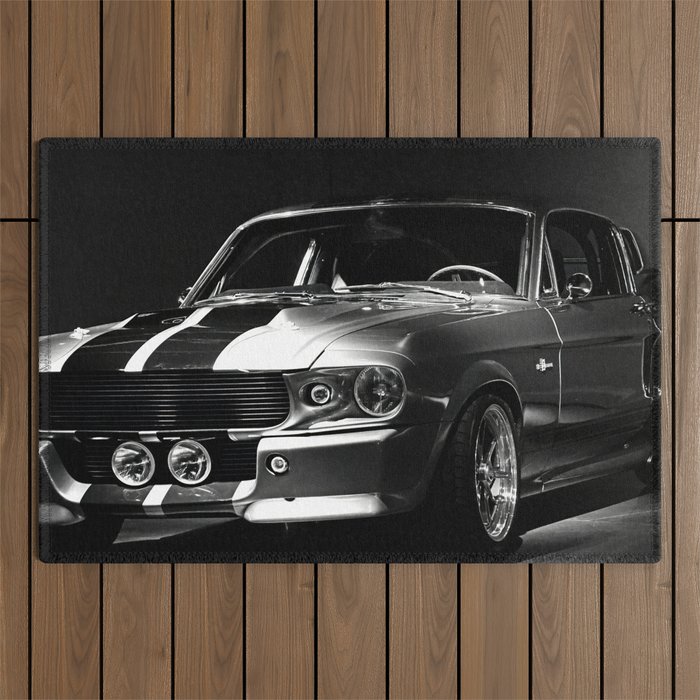 1967 Mustang Shelby GT 500 Outdoor Rug