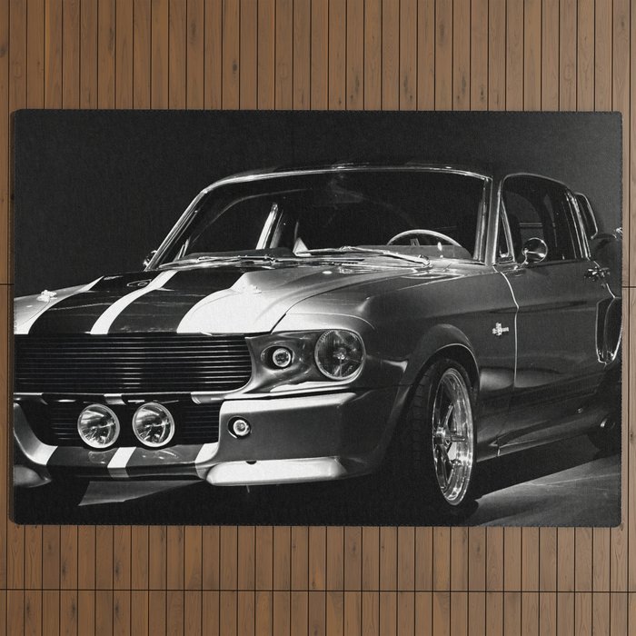 1967 Mustang Shelby GT 500 Outdoor Rug