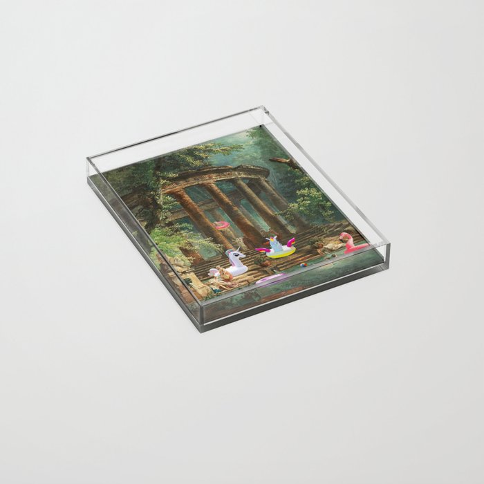18th Century Pool Party Acrylic Tray