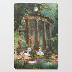 18th Century Pool Party Cutting Board