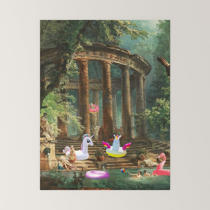 18th Century Pool Party Mini Art Print