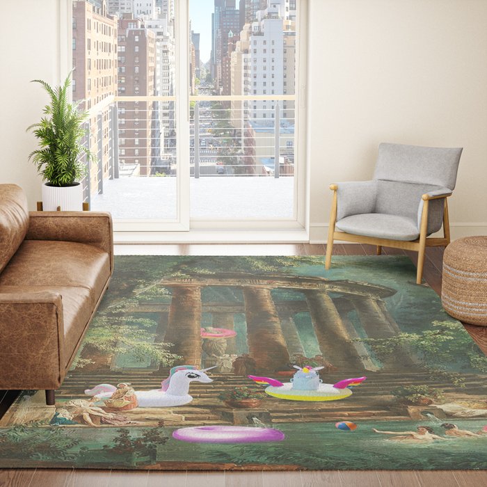 18th Century Pool Party Rug