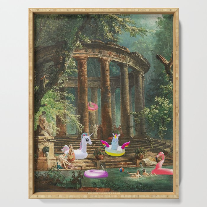 18th Century Pool Party Serving Tray