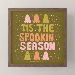 Tis the Spookin Season in Green Mini Art Print