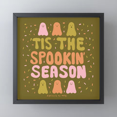 Tis the Spookin Season in Green Mini Art Print