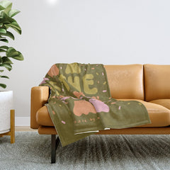 Tis the Spookin Season in Green Throw Blanket