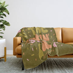 Tis the Spookin Season in Green Throw Blanket