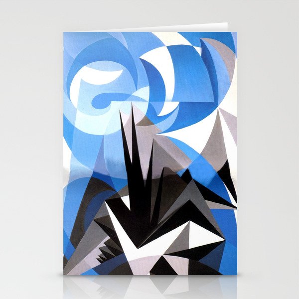 "Pessimism and Optimism" by Giacomo Balla, 1923 Stationery Card