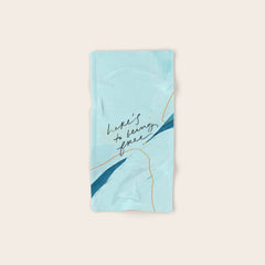 "Here's To Being Free." Bath Towel