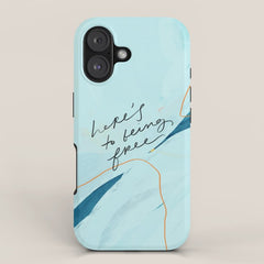 "Here's To Being Free." iPhone Case