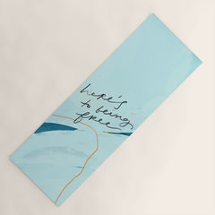 "Here's To Being Free." Yoga Mat