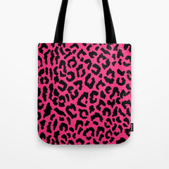 2000s leopard-black on hot pink Tote Bag