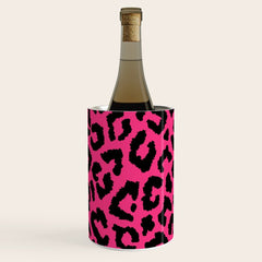 2000s leopard-black on hot pink Wine Chiller