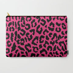 2000s leopard-black on hot pink Carry All Pouch