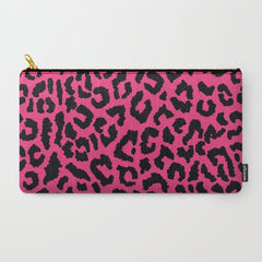 2000s leopard-black on hot pink Carry All Pouch