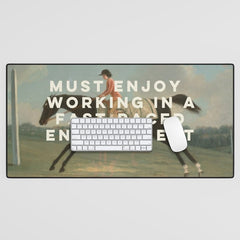 A Fast-Paced Environment Desk Mat