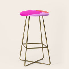 BISOU' Vibrant Minimal French Love kiss Art Stool
