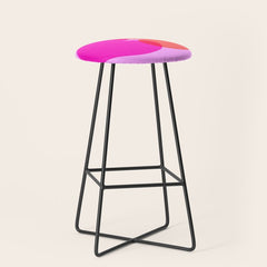 BISOU' Vibrant Minimal French Love kiss Art Stool