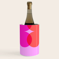 BISOU' Vibrant Minimal French Love kiss Art Wine Chiller