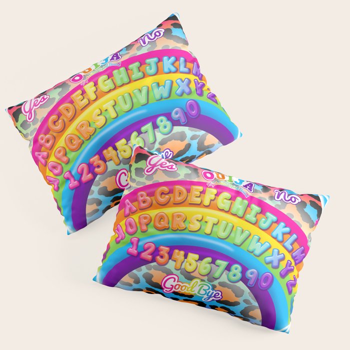 1997 Neon Rainbow Spirit Board Pillow Sham