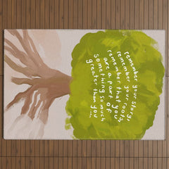 "Remember Your Story, Remember Your Roots, Remember That You Are A Part Of Something So Much Greater Than You." Outdoor Rug