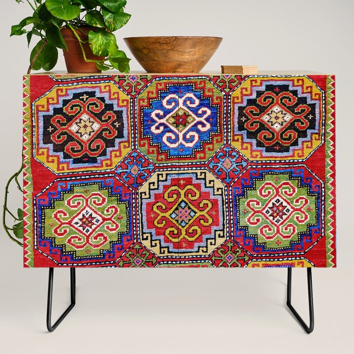 19th Century Armenian Kazak dated 1896 Credenza