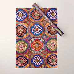 19th Century Armenian Kazak dated 1896 Wrapping Paper