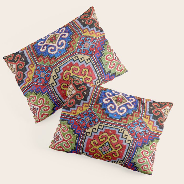 19th Century Armenian Kazak dated 1896 Pillow Sham