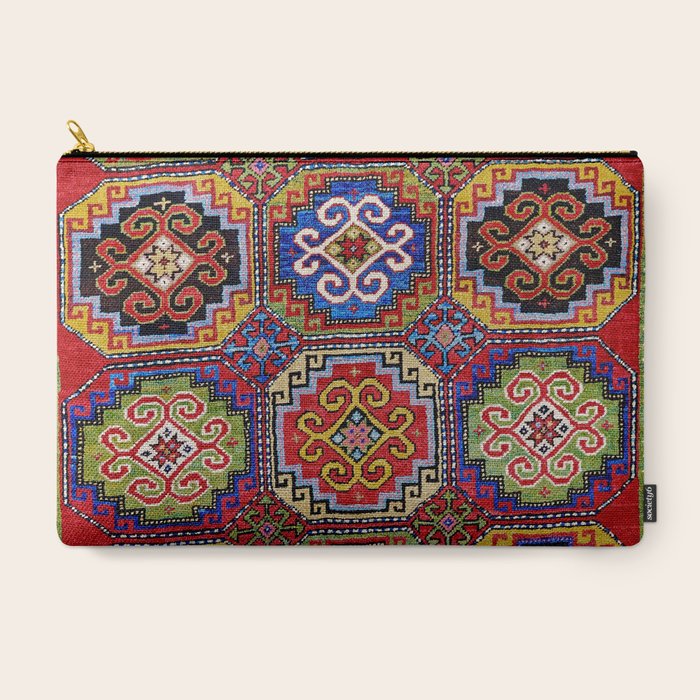 19th Century Armenian Kazak dated 1896 Carry All Pouch