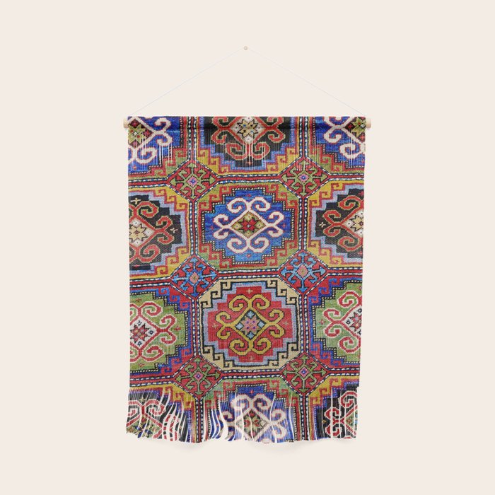 19th Century Armenian Kazak dated 1896 Wall Hanging