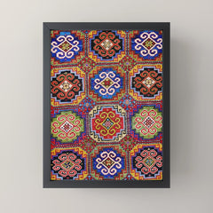 19th Century Armenian Kazak dated 1896 Mini Art Print