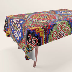 19th Century Armenian Kazak dated 1896 Tablecloth