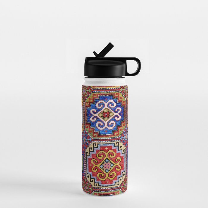 19th Century Armenian Kazak dated 1896 Water Bottle
