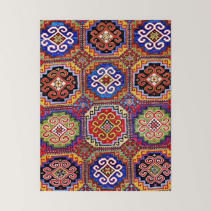 19th Century Armenian Kazak dated 1896 Mini Art Print