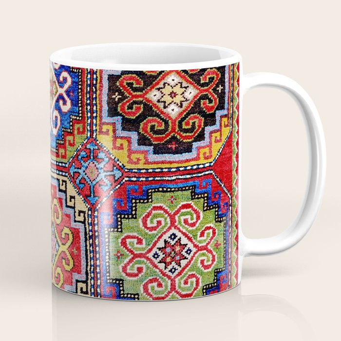19th Century Armenian Kazak dated 1896 Coffee Mug