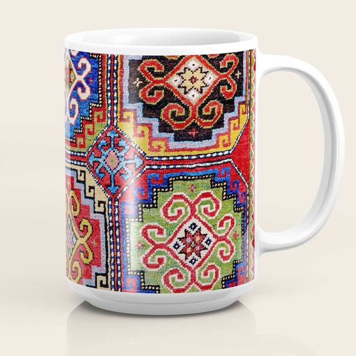 19th Century Armenian Kazak dated 1896 Coffee Mug