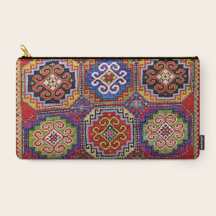 19th Century Armenian Kazak dated 1896 Carry All Pouch