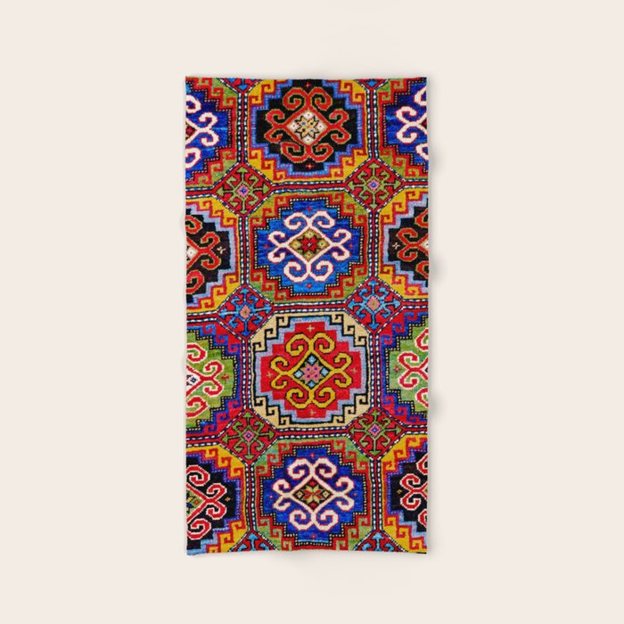 19th Century Armenian Kazak dated 1896 Bath Towel