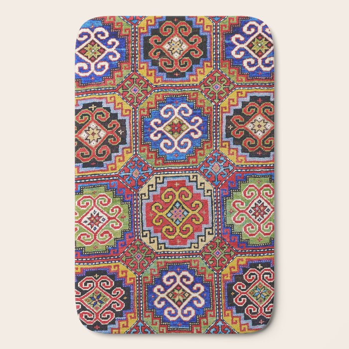 19th Century Armenian Kazak dated 1896 Bath Mat