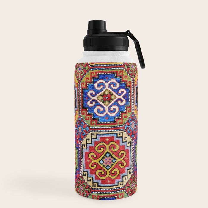 19th Century Armenian Kazak dated 1896 Water Bottle