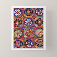 19th Century Armenian Kazak dated 1896 Mini Art Print