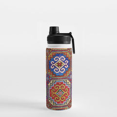 19th Century Armenian Kazak dated 1896 Water Bottle