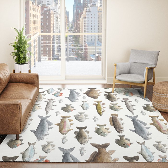 A Few Freshwater Fish Rug