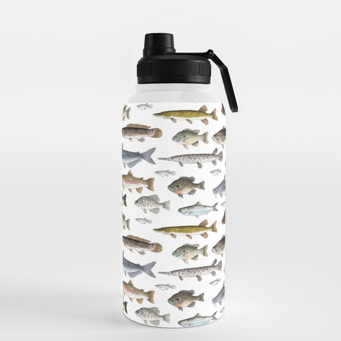 A Few Freshwater Fish Water Bottle