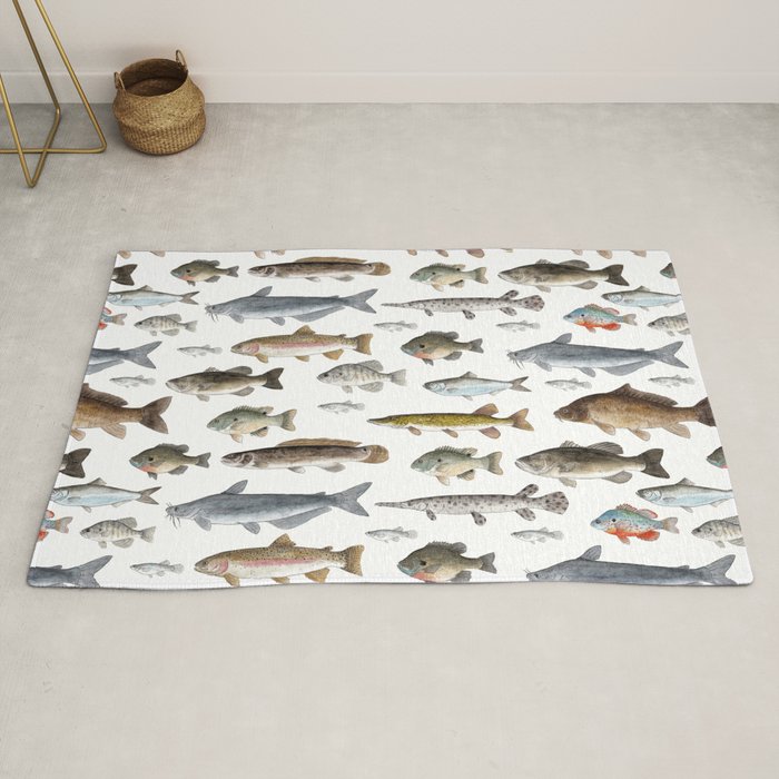 A Few Freshwater Fish Rug