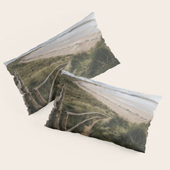 A day at the beach - Landscape and Nature Photography Pillow Sham