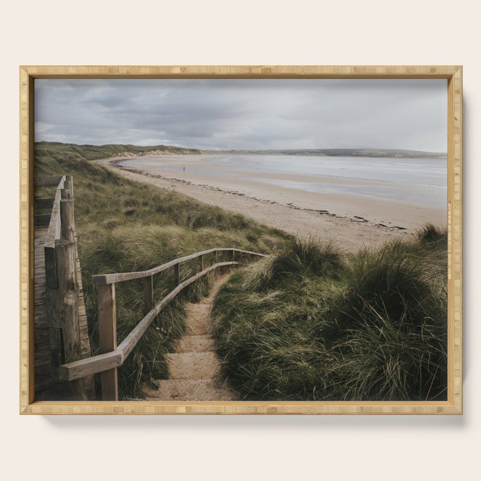 A day at the beach - Landscape and Nature Photography Serving Tray