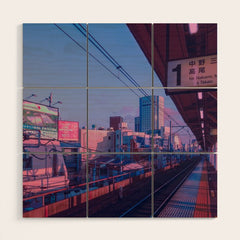 5 AM in Tokyo Wood Wall Art